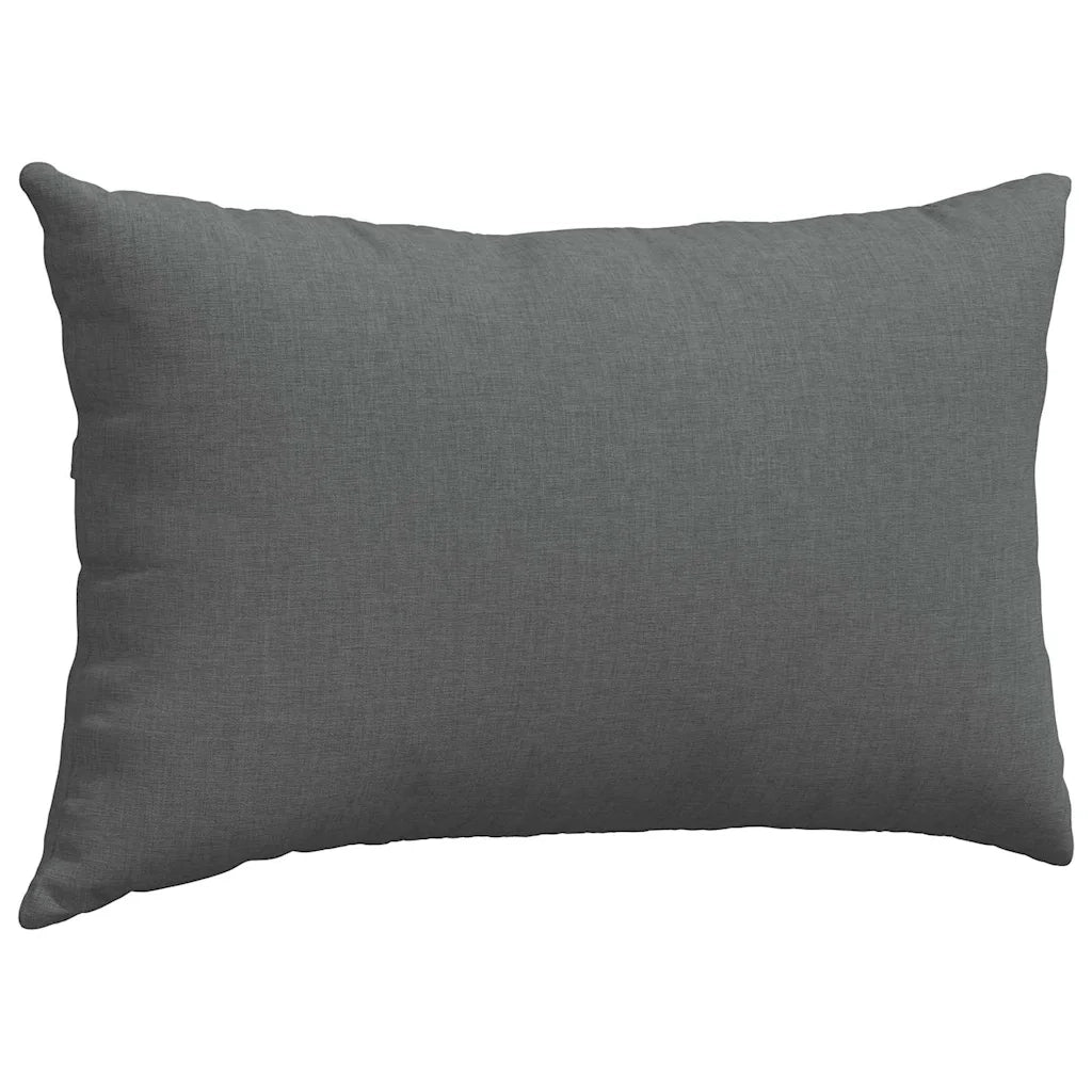Cuscini da Divano 2 pz-Set di 2 Cuscini per Sofa Grigio scuro 50 x 30 cm Tessuto 504018