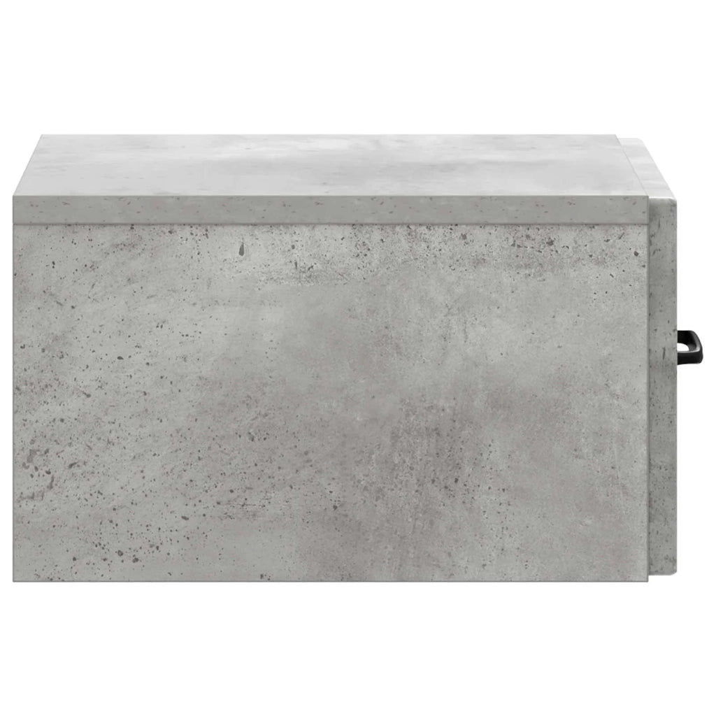 Tavolino da Parete Laterale Grigio Cemento 59 x 34,5 x 17 cm 899168