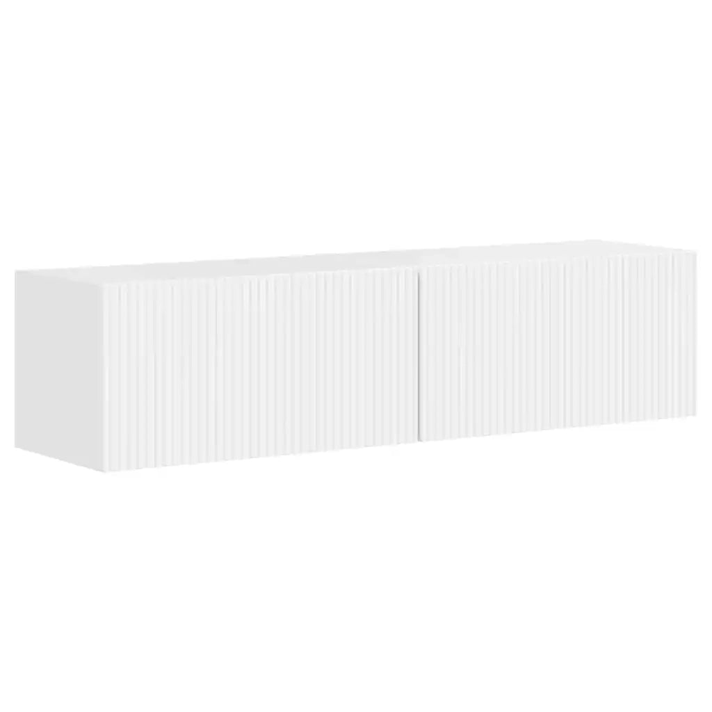 Mobile TV da parete 2 pcs Bianco Lucido 60 x 31 x 29,5 cm