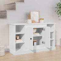 Credenza Bianca 100x35,5x60 cm in Legno Multistrato 816440