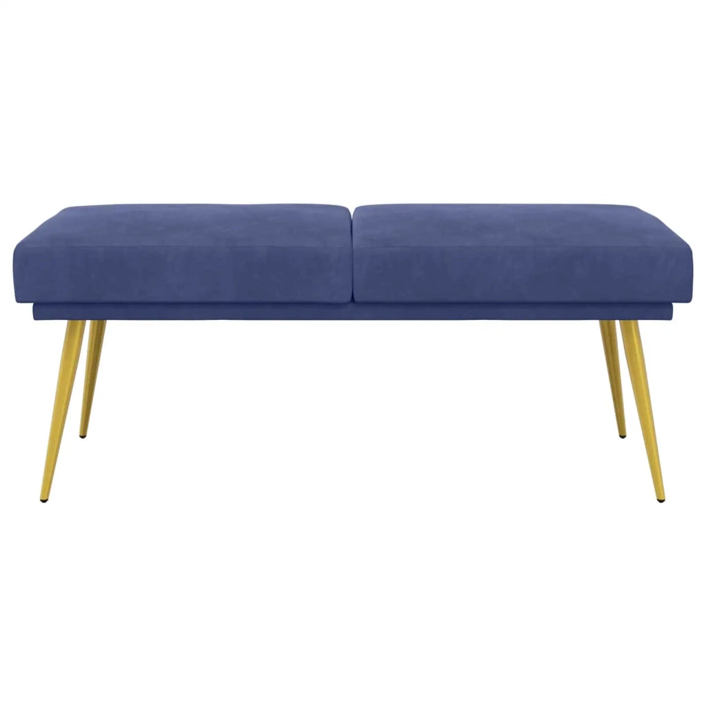 Panchina a doppio strato Blu Polizia 120 x 45 x 46 cm Velluto 42038597