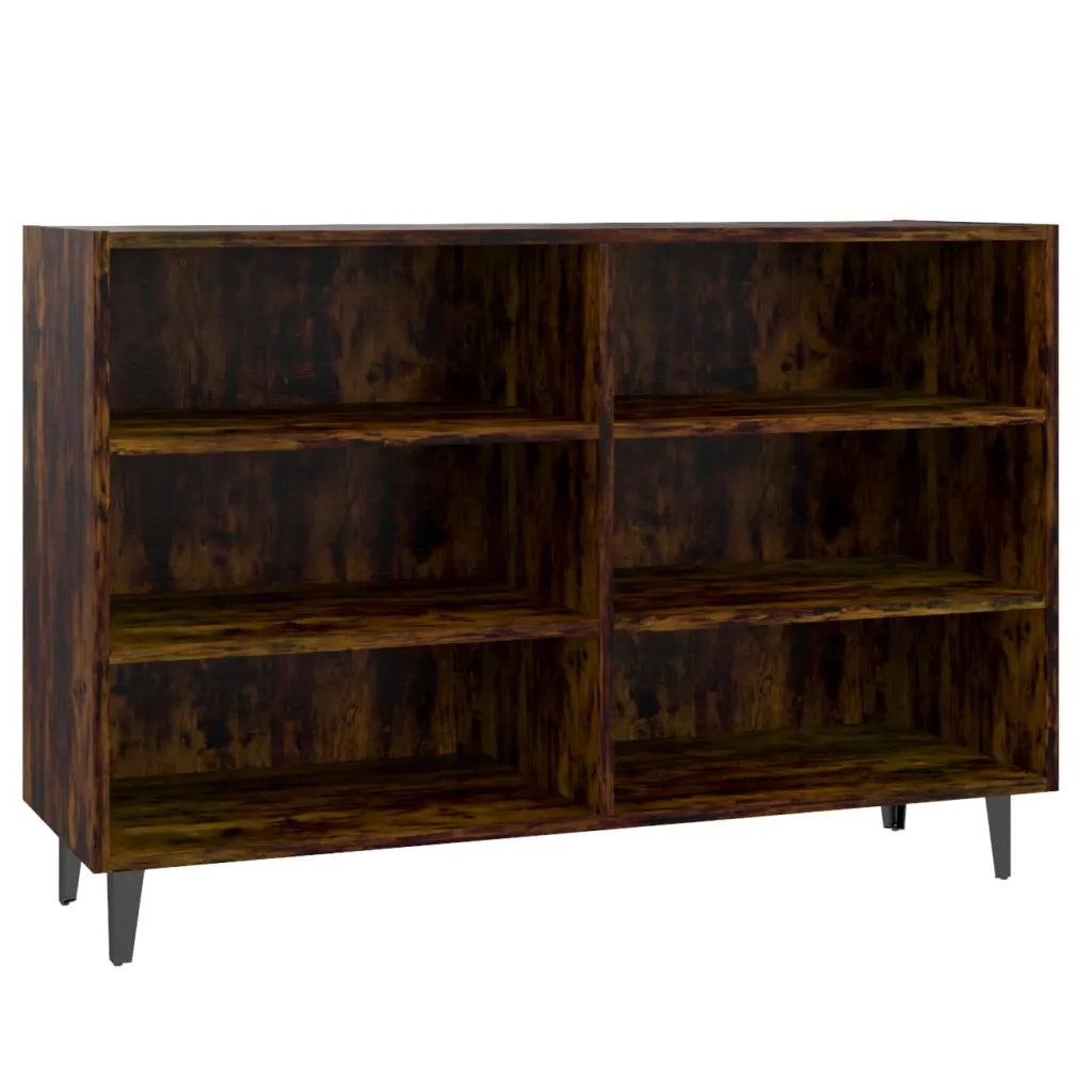 Credenza | Madia | Buffet da pranzo | Armadio da pranzo Rovere Fumo 103,5x35x70 cm in Truciolato