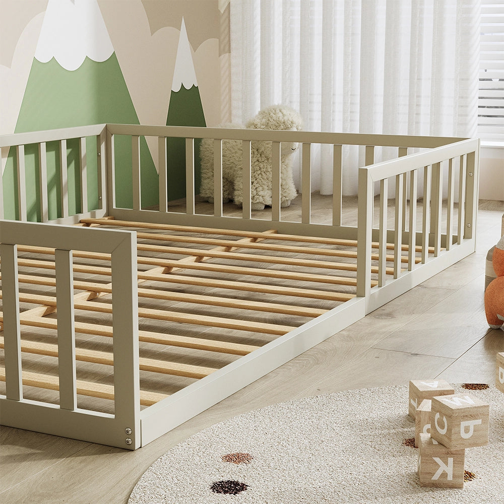 Vitalispa Letto per bambini Grigio 205 x 145 cm senza materasso