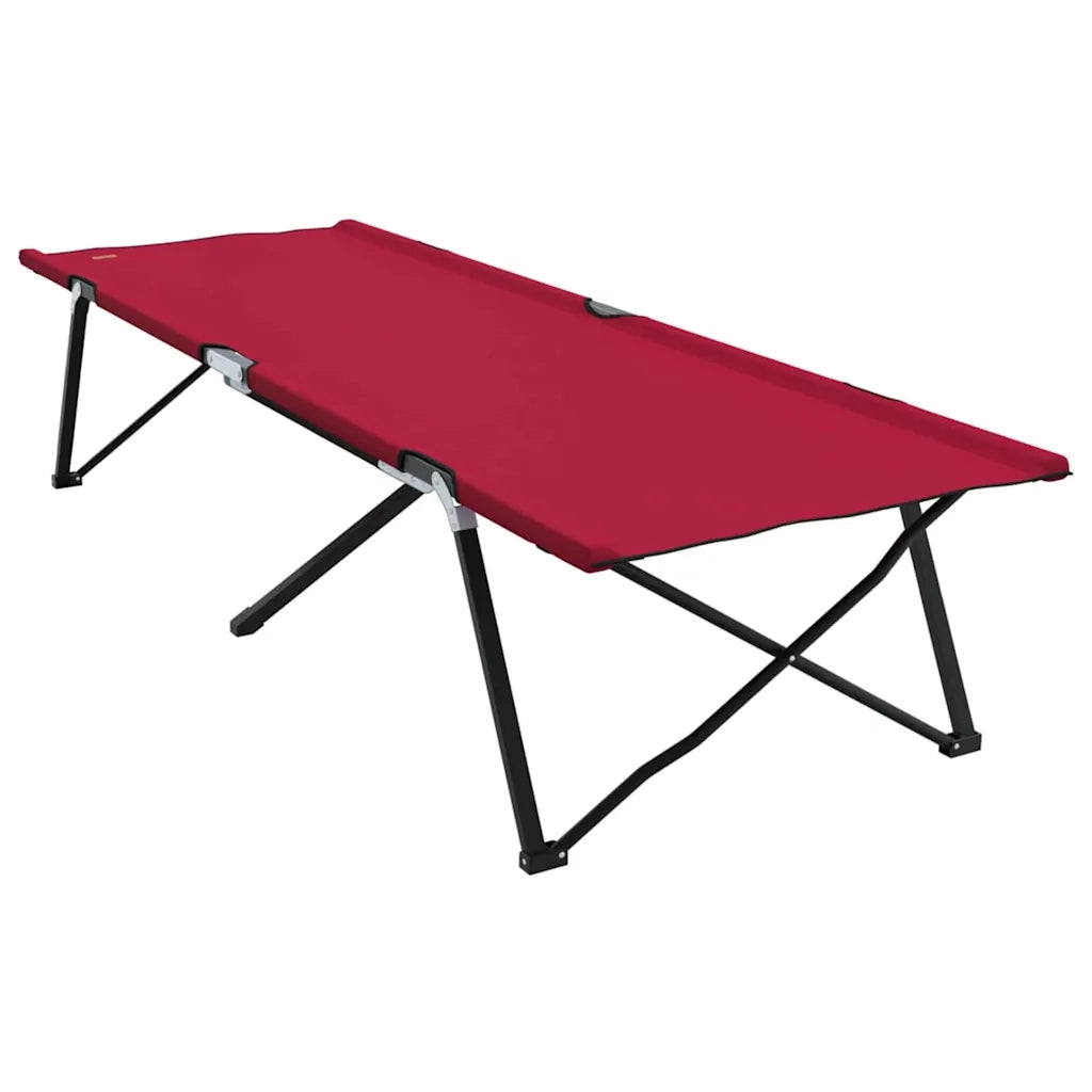 Letto da campeggio pieghevole 2 pz Rosso 206 x 76 x 74 cm CFW4256740