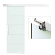 Porta scorrevole in vetro smerigliato satinato ¨C zephmum ¨C 210 cm