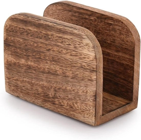 Servette in legno - ideale per ristoranti e feste - 1 pezzo - marrone - legno - 13,97 cm x 6,35 cm x 10,16 cm