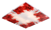 Plafoniera LED Candellux Rapsody 9W 4000K 31cm cromo-rosso