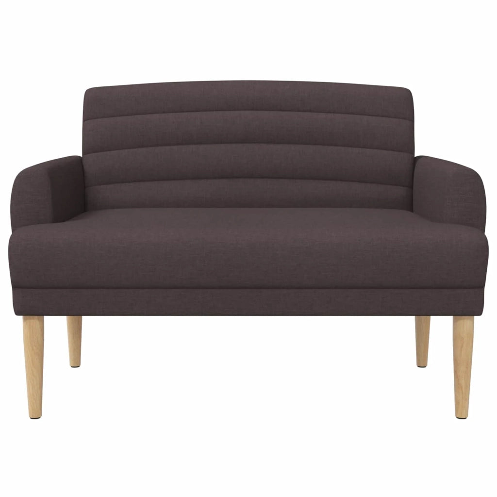 Loveseat con bottoni imbottiti Marrone Scuro 116 x 67 x 80 cm 42041779