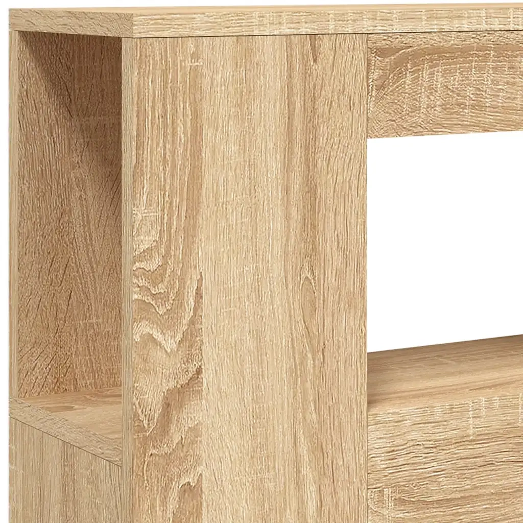 Testiera | Testata LED Rovere Sonoma 100x18,5x103,5 cm Legno Multistrato