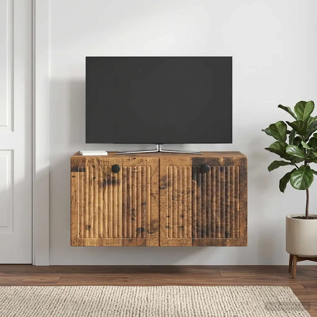 Mobile Porta TV da Muro Legno antico 59,5 x 31 x 30 cm 898033