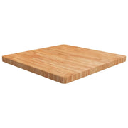 Piano Tavolo Quadrato Marrone Chiaro 70x70x4cm Rovere Trattatocod mxl 105403