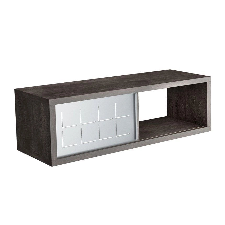 Terraneo Mobile da parete con anta in ferro Fissaggio incluso ardesia 60x25x20 Made in Italy