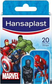 HANSAPLAST MARVEL PER BAMBINI CON FANTASIE VARIE RESISTENTI A L'ACQUA 20 CEROTTI 6 DA 55HX30 MM 14 DA 55HX19 MM
