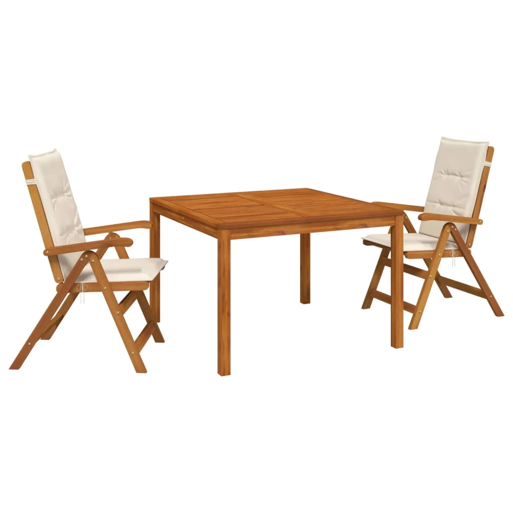 Set da pranzo da giardino 3 pezzi 3 pz Naturale 3434608
