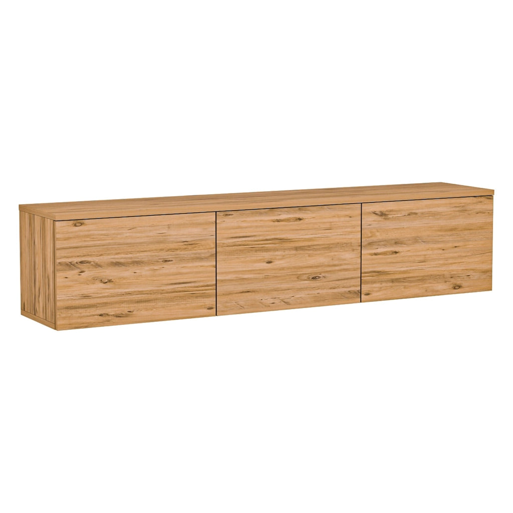 Surrigone, Mobile Porta tv 3 Vani, 160x32x35h cm Marrone Rovere