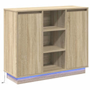 Credenza | Madia LED Rovere Sonoma 90 x 32 x 75 cm Legno multistrato
