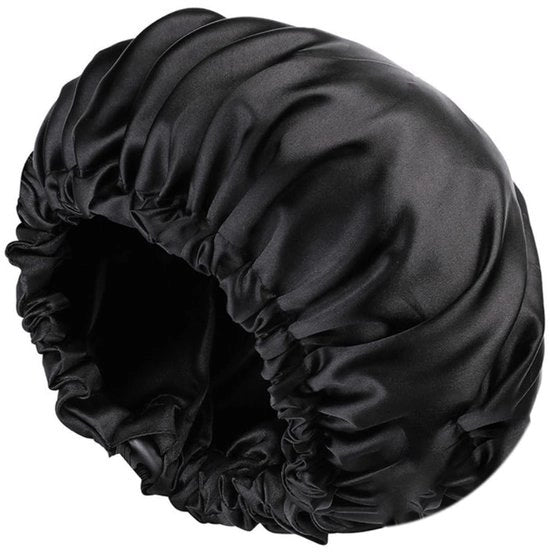 Capello da notte per donna con doppia pannellatura - Dimensione 34 cm - Capello da letto adattabile - Capello morbido e respirante