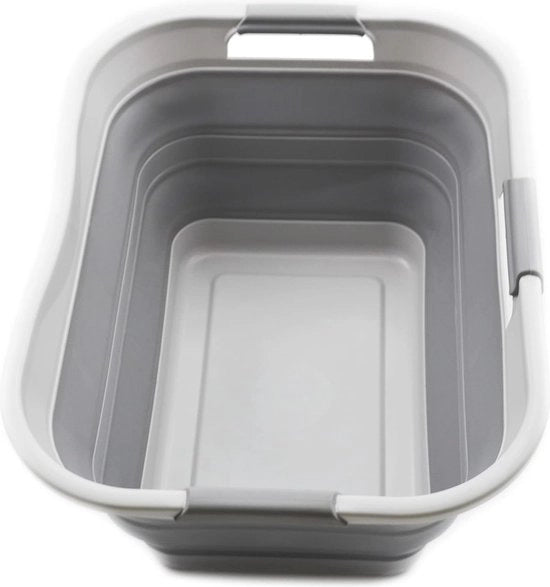 Organizzatore di Lavaggio Portatile 30L Opacos - Lavatrice Portatile Risparmiare Spazio Grigio