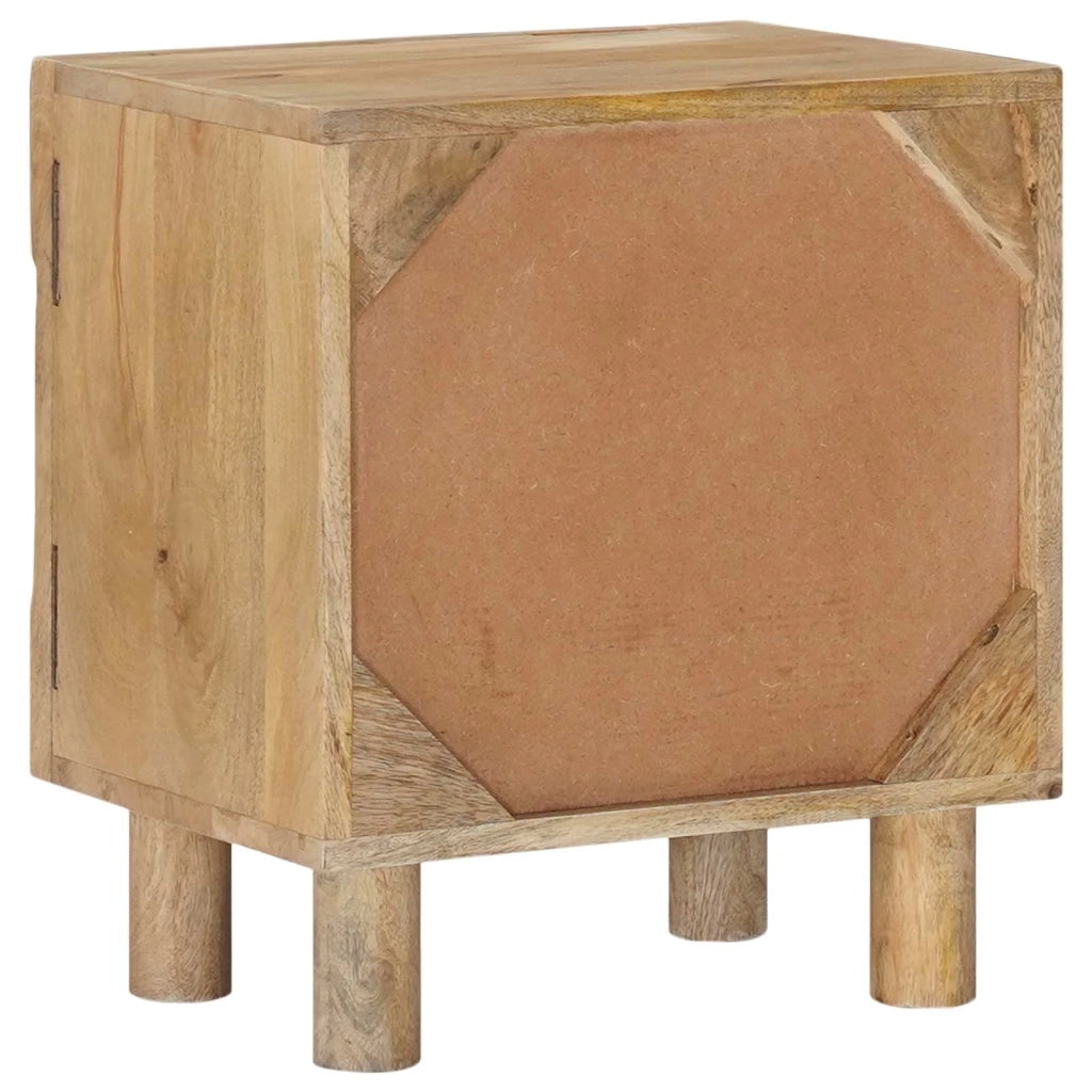 Comodino a muro fatto a mano Marrone Teak 40 x 30 x 45 cm 42020117