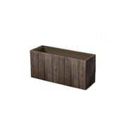 Fioriera in Argilla mista Fibra di Vetro WOODEN, colore MARRONE, 95x32x44h