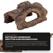 Decorazione per acquario - Rifugio per rettili - Grotta per anfibi - Dimensioni: 15,5x10x8cm - 100% Originale