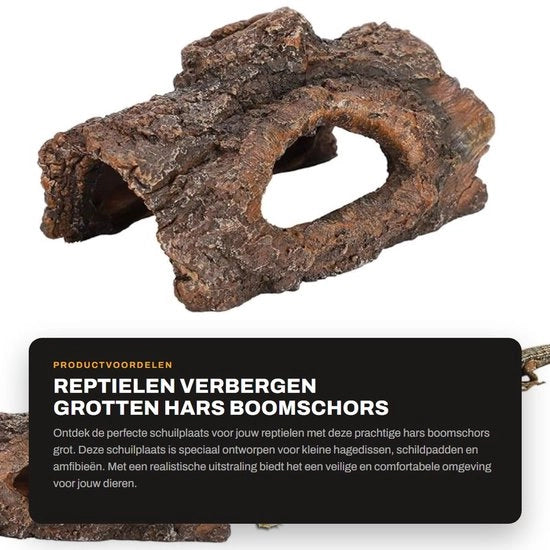 Decorazione per acquario - Rifugio per rettili - Grotta per anfibi - Dimensioni: 15,5x10x8cm - 100% Originale