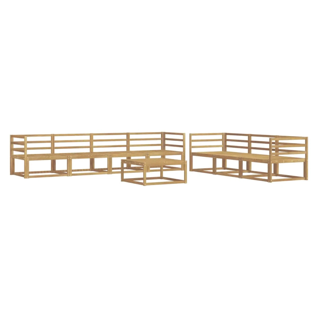 Set di divani da esterno 8 pcs Bianco 3386148