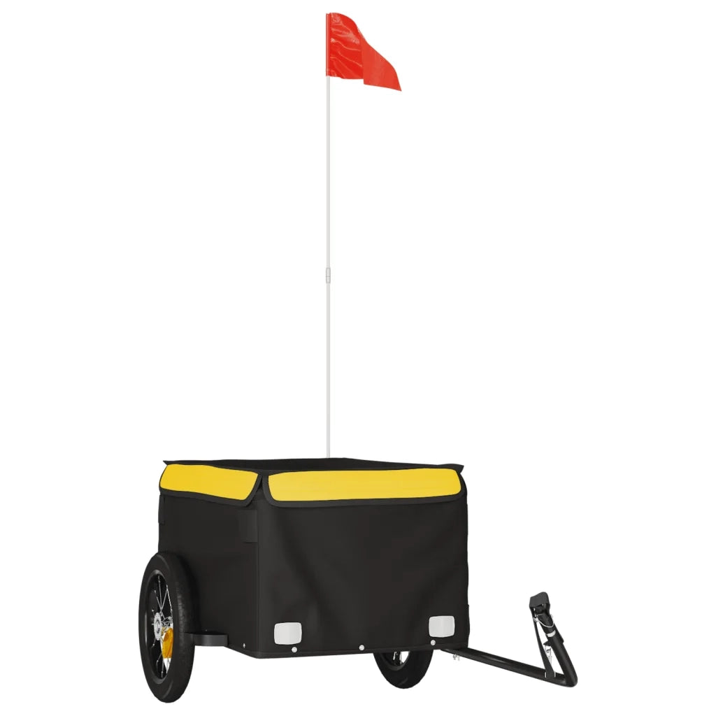 Rimorchio da Bici Nero e Giallo 30 kg in Ferro CFW8919514