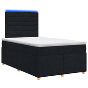 Letto box spring con materasso Nero 120 x 200 cm Tessuto 3455317