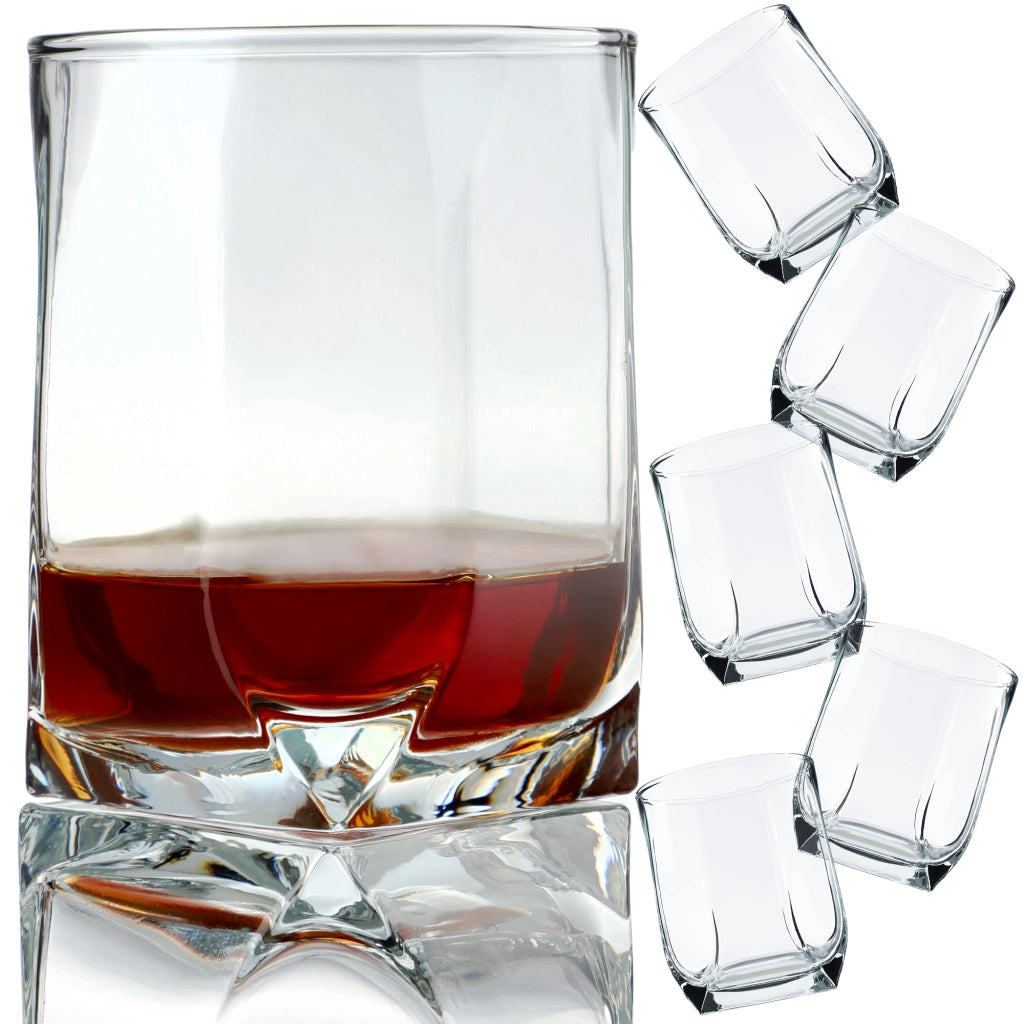 Set di 6 bicchieri KADAX da 320 ml per whisky, bevande e succhi di frutta.