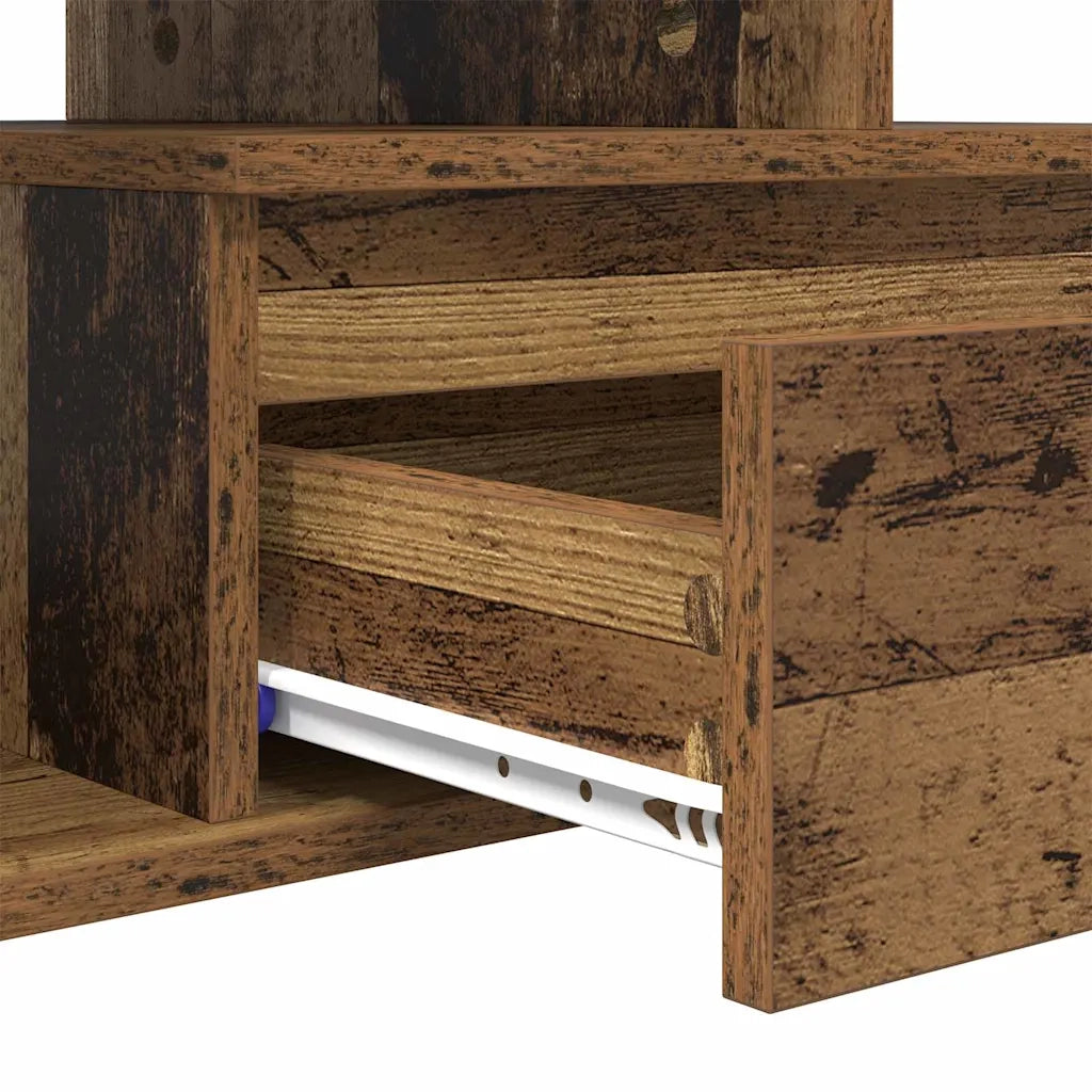Tavolino da salotto con cassetto Legno vecchio 90 x 49 x 45 cm
