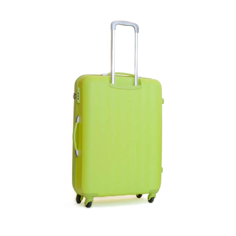 Trolley Valigia Grande Rigida in ABS 4 Ruote TSA Ravizzoni Icon Verde Mela