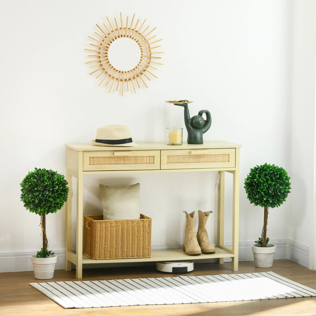 Set 2 piante artificiali Buxus ¨C Zephmum ¨C Verde, resina, 28x28x60 cm