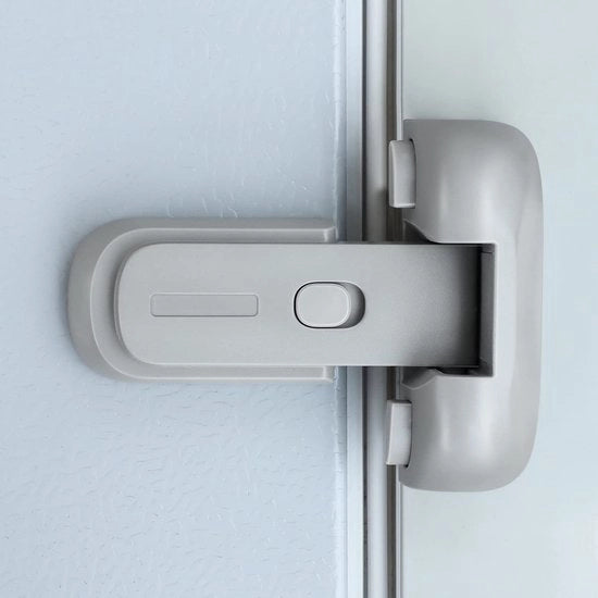 Slot di sicurezza per frigorifero - Mantiene la porta chiusa e protetta contro l'apertura non autorizzata - Slot di sicurezza per frigorifero per bambini, animali domestici e guarnizione in gomma deteriorata (grigio)