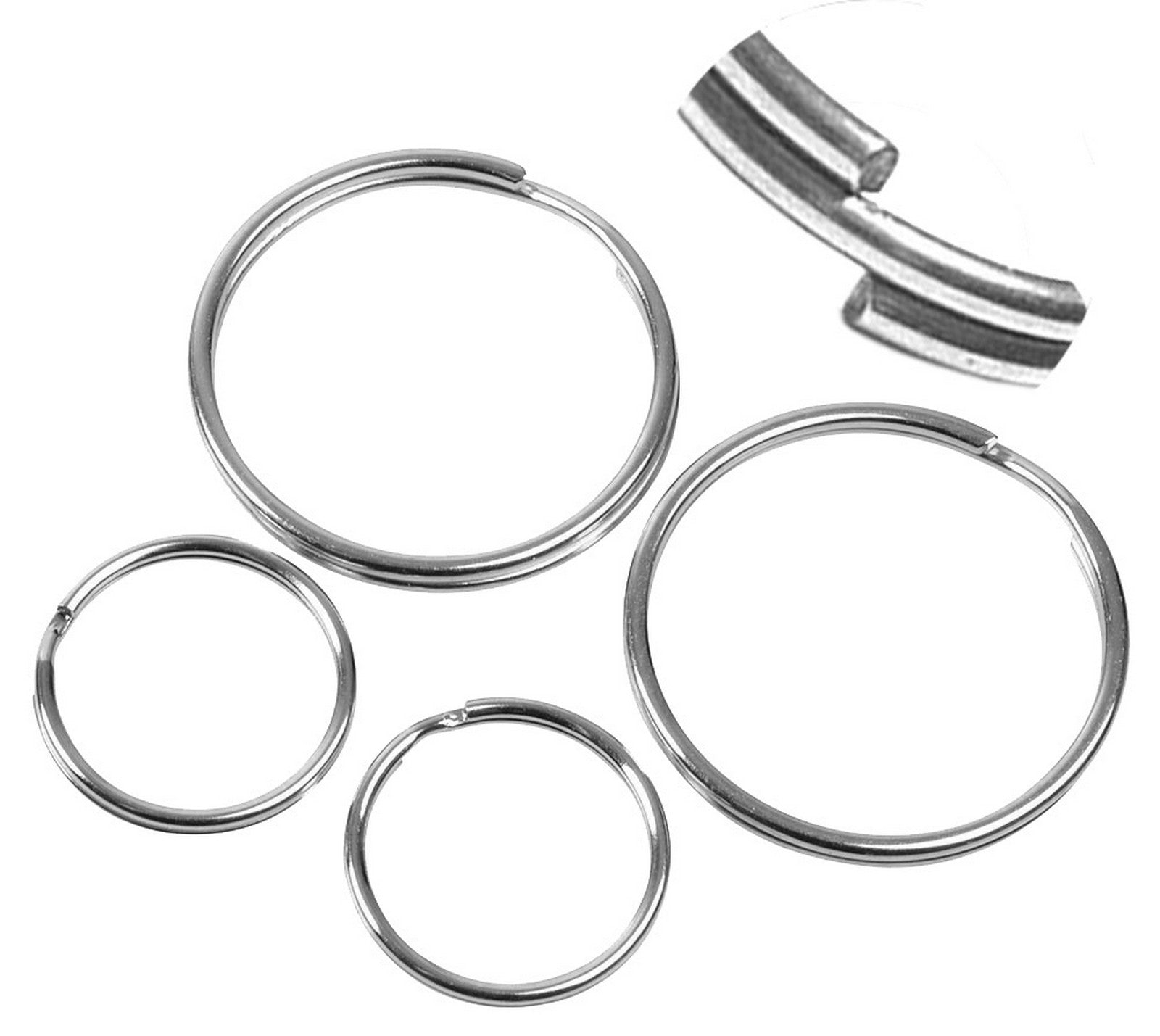 anello portachiavi light in acciaio diametro 16 mm cod:ferx.98231