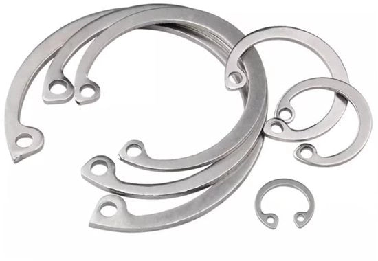 Assortimento di circlips C (10 pezzi) - Bevande per fissaggio - Circlip - C-Clips - Fissaggi esterni - Borghi roventi in acciaio inossidabile