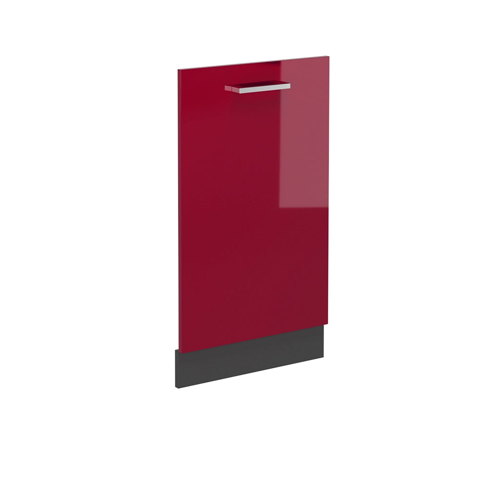 Pannello frontale R-Line Rosso lucido/Antracite 45 cm senza piano di lavoro Vicco