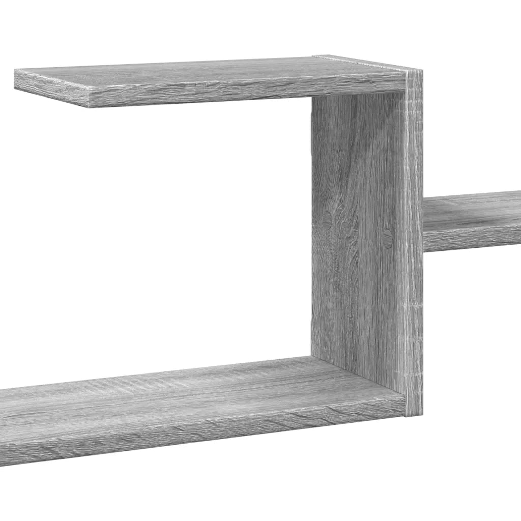 Mensola a Muro Grigio Sonoma 104x15x49 cm Legno Multistrato 853205