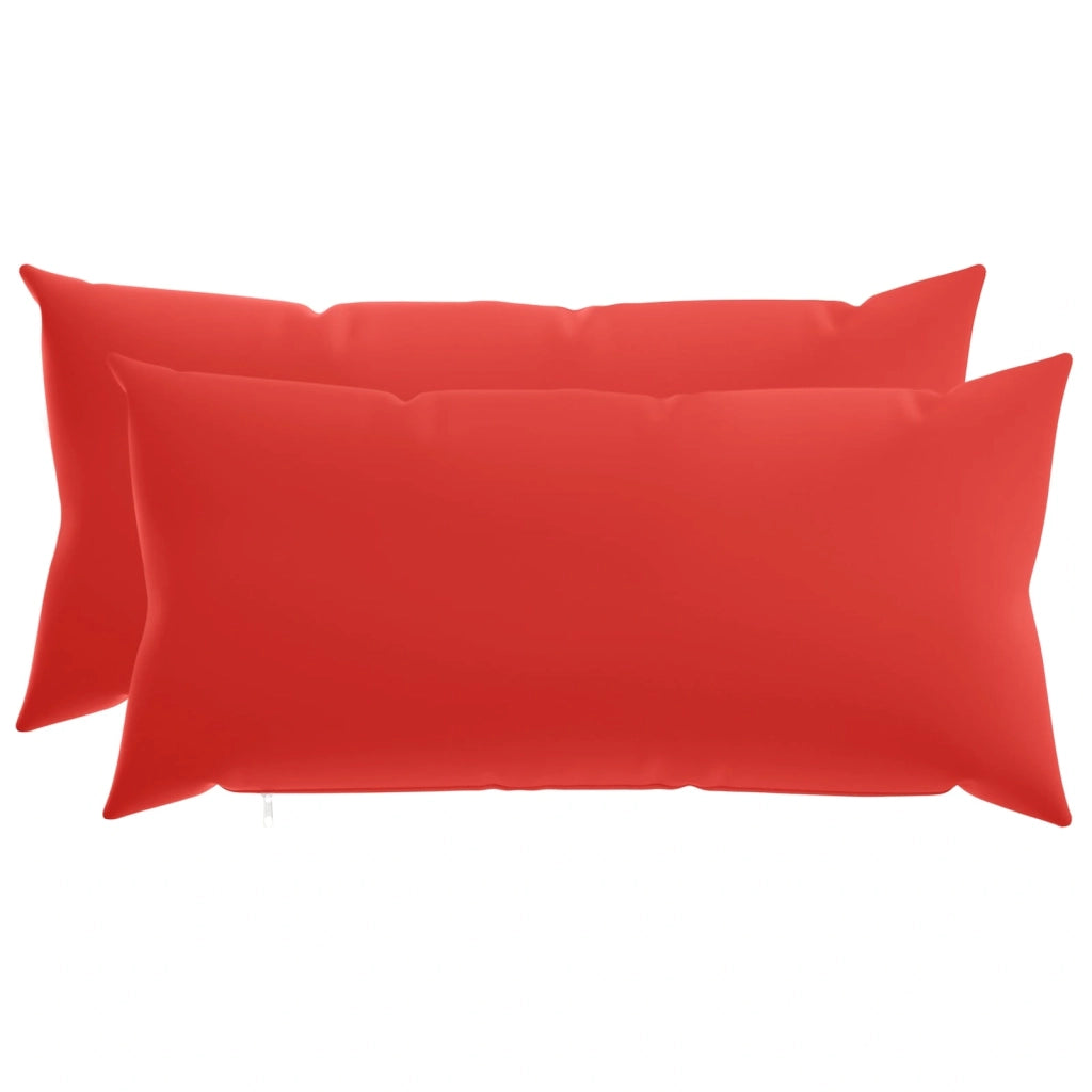 Federa 2 pcs HEERLEN Rosso 40 x 80 cm Poliestere 910045