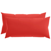 Federa 2 pcs HEERLEN Rosso 40 x 80 cm Poliestere 910045