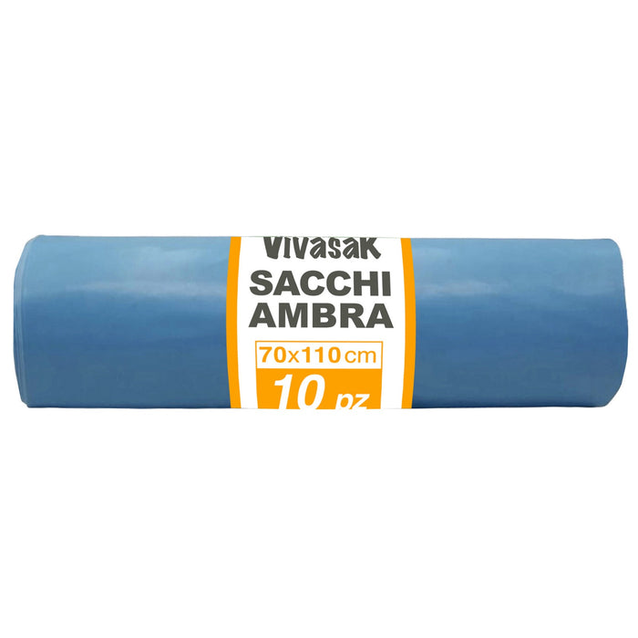 sacchi nettezza urbana in rotolo 70x110 azzurro (gr 800 ca) cod:ferx.98242