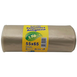 sacchi nettezza urbana in rotolo 55x65 ambra kg.1 cod:ferx.98244