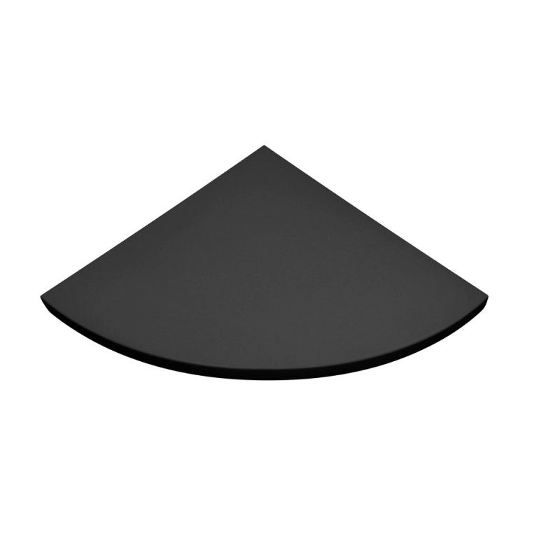 Mensola da Muro, Mensola Angolare, Mensola da Parete, Mensola Angolare Per Muro, Nero, 25x25x1,8 cm - Angolare