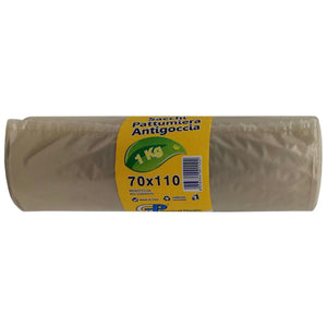 sacchi nettezza urbana in rotolo 70x110 ambra (gr.800 ca) cod:ferx.98245