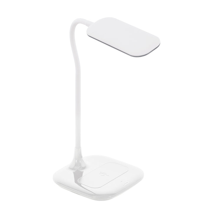 Lampada Da Tavolo Moderna Masserie Policarbonato Bianco Luce Led Integrato 3,4W