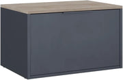 Credenza Betti, Antracite/Sonoma, 60 x 36 cm con porte, adatto per la conservazione in soggiorno o in camera da letto