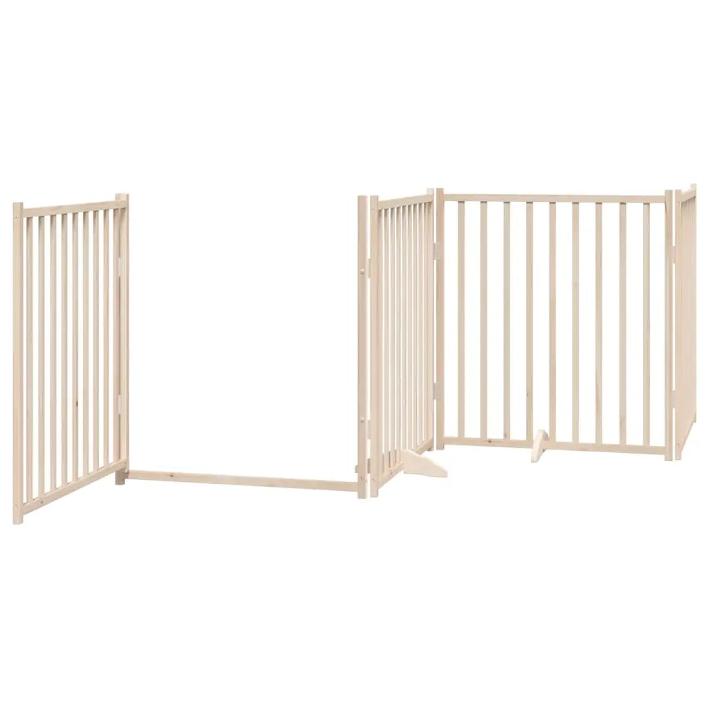 Cancello per Cani Porta Pieghevole 12 Pannelli 960 cm in Pioppo CFW8756425