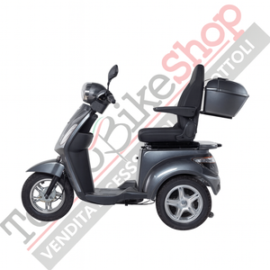 Z-TECH ZT-15-C Trilux Plus – Scooter Elettrico 3 Ruote per Anziani e Disabili-Grigio