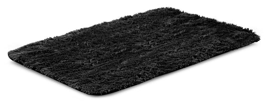 AIO FACTORY 80x120 cm TAPPETO SHAGGY ANTISCIVOLO Nero - Tappeto morbido