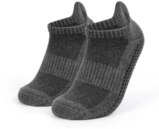 Yogasokke antiscivolo - calze da bagno in cotone - assorbenti e antifreddo con funzione antiscivolo - adatte per Pilates, danza classica, esercizi a piedi nudi, calze antiscivolo per ospedali - unisex (L, 43-46)